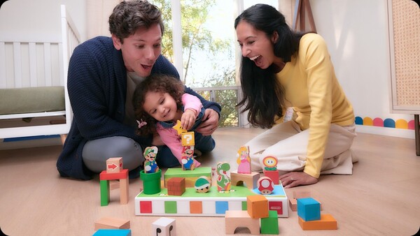 Il set di blocchi di legno My Mario è disponibile in set da 3 e 30 pezzi. (Fonte: Nintendo)