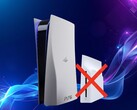 La console PS6 è raffigurata con l'unità disco ottica