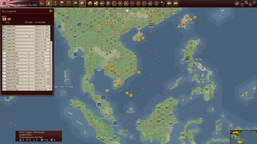 Nella foto: uno screenshot di gioco tratto da Warplan Pacific.