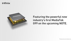 Debutta l'Helio G99. (Fonte: Infinix)