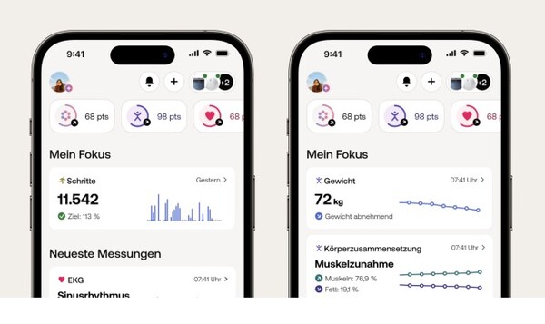 L'applicazione Withings ora mette a fuoco le metriche importanti. (Fonte: Withings)