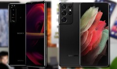 Sony Xperia 1 III vs. Samsung Galaxy S21: l&#039;Xperia era più veloce. (Fonte dell&#039;immagine: Sony/Samsung, TechNick/Vật Vờ Studio - modificato)