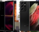 Sony Xperia 1 III vs. Samsung Galaxy S21: l'Xperia era più veloce. (Fonte dell'immagine: Sony/Samsung, TechNick/Vật Vờ Studio - modificato)