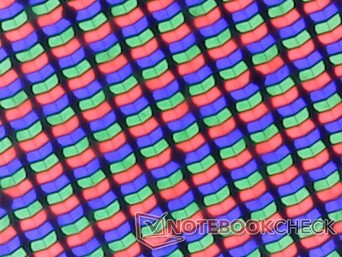 Subpixel RGB nitidi con una granulosità minima dovuta alla sovrapposizione lucida