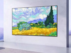 iFfalcon presenta la serie di TV Mural 4K UHD con opere d&#039;arte AI, pannello VA 144 Hz, AMD FreeSync Premium, HDR 10+ e Google TV. Uno dei televisori illustrati. (Fonte immagine: iFfаlcon)