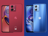Il Moto G54 e il Moto G84 sono disponibili in diverse opzioni di colore, tra cui diverse tonalità di blu (fonte: Motorola)