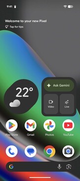Google Pixel UI basata su Android 16: Homescreen
