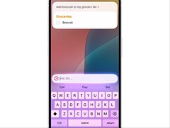 Siri con Apple Intelligence che risponde ad una richiesta di lista della spesa. (Fonte immagine: Apple)