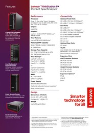 Lenovo ThinkStation PX - Specifiche. (Fonte: Lenovo)