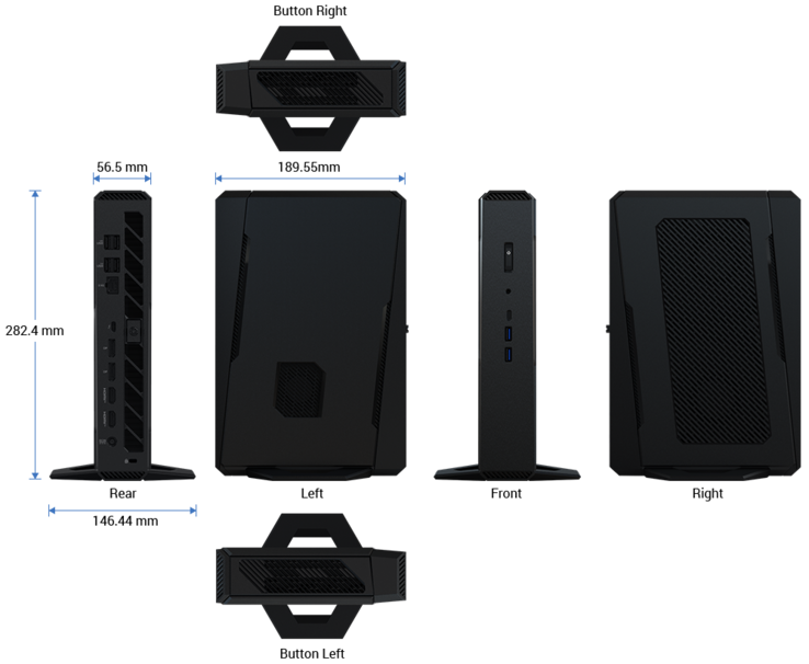 Asus NUC 15 Dimensioni delle prestazioni (fonte: Asus)