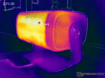Le grandi griglie di ventilazione sono più che sufficienti per lo sfogo del calore