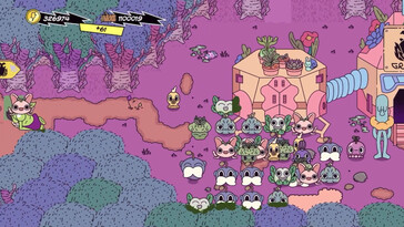 Nell'immagine: uno screenshot di gioco di Super Farming Boy.