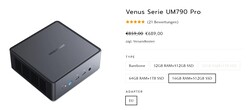 Minisforum Venus Series UM790 Pro, configurazioni (fonte: Minisforum)