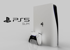 La PS5 Slim, come immaginata da Concept Creator e LetsGoDigital. (Fonte: LetsGoDigital &amp; Concept Creator)