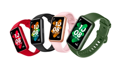 Il Huawei Band 7 nei quattro colori di lancio. (Fonte: Roland Quandt &amp;amp; WinFuture)