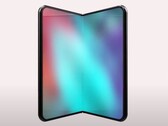 Rendering non ufficiale del vociferato iPhone Fold. (Fonte: Concept Creator via YouTube)