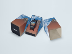 Gli orologi G-Shock x Katsushika Hokusai di Casio (nella foto DW-5600KHG25-1) sono ora disponibili in Europa. (Fonte: Casio)