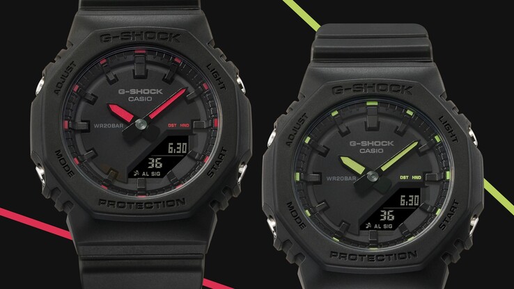 Gli orologi Casio GMA-P2100SA-1A1 e GMA-P2100SA-1A2. (Fonte: Casio)