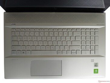 Uno sguardo alla tastiera dell'HP Envy 17-ce1002ng
