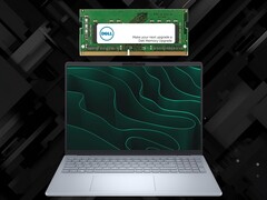 Laptop Dell di fascia media con aggiornamento della memoria DDR5 da 8 GB (Fonte: Dell con modifiche)