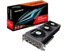 La Gigabyte Radeon RX 6600 EAGLE dovrebbe essere una delle tante schede RX 6600 che arriveranno nel corso dell&#039;anno. (Fonte: VideoCardz)