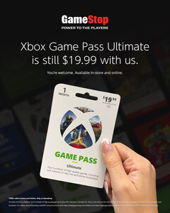 Uno screengrab di un post sui social media di GameStop che pubblicizza le sue offerte Xbox Game Pass 'più economiche' (fonte: GameStop)