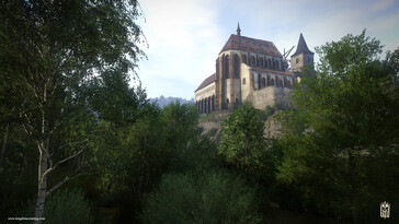 Un'immagine che mostra un castello di Kingdom Come: Deliverance.