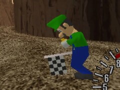 Il fratello di Mario, Luigi, nel suo classico vestito verde e blu è stato trovato in Sega GT per la console Sega Dreamcast (Immagine: CombyLaurent1)
