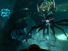 Affrontare i leviatani in Subnautica è facilmente una delle migliori esperienze del gioco. Nella foto: una schermata di gioco. (Fonte: Steam)