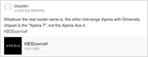 Menzione dell'Xperia 7. (Fonte immagine: via SumahoDigest)
