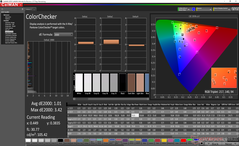 ColorChecker prima della calibrazione (display principale)