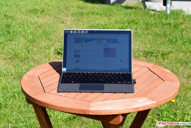 the Acer Switch 3 in the sun