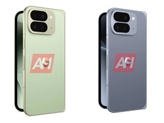 Rendering non ufficiali di Pixel 10 Pro Fold che mostrano i colori Jade (a sinistra) e Moonstone (a destra). (Fonte immagine: Android Headlines)