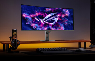 Il ROG Strix OLED XG34WCDG. (Fonte: Asus)