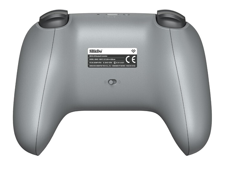 L'8BitDo 64 Classic Grey dispone anche di una batteria ricaricabile da 500 mAh. (Fonte: 8BitDo)