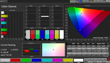 Spazio colore CalMAN DCI-P3