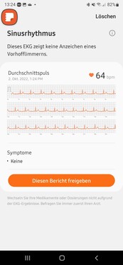 La misurazione della pressione sanguigna e l'ECG funzionano attraverso una terza applicazione, chiamata Samsung Health Monitor