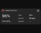 Il nuovo widget Sleep Pulse Ox nell'app Garmin Connect ha una misteriosa sezione Eventi. (Fonte: Gadget & Wearables)