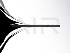 Il RedMagic 11 Air sarà presto lanciato in Cina. Nella foto: un'immagine promozionale del telefono che mostra il lato. (Fonte: RedMagic)