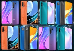 Una serie Redmi 10 potrebbe essere basata su processori Mediatek come la maggior parte della gamma Redmi 9. (Fonte immagine: Redmi 9 telefoni/Xiaomi - modificato)