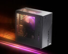 Il DeskMini X600 sfrutta una scheda madre B860 e può essere opzionato con una striscia luminosa RGB interna, mostrata qui. (Fonte immagine: ASRock)