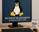Linux raggiunge il 5% di quota di mercato dei sistemi operativi desktop, indicando una crescente adozione tra i consumatori e i giocatori. (Immagine generata da ChatGPT)