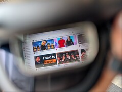 Vista ravvicinata del display esteso proiettato