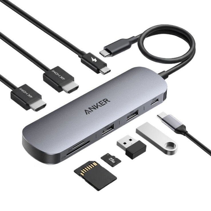 L'hub Anker Nano USB-C (8 in 1, doppio display)
