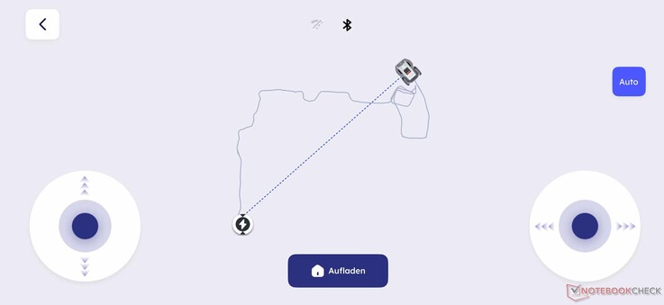 Mappatura manuale con l'Anthbot M9 - compresi i loop intorno a un'isola di aiuole dopo la mappatura AI.
