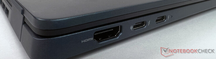 A sinistra: 1x HDMI, 2x Thunderbolt