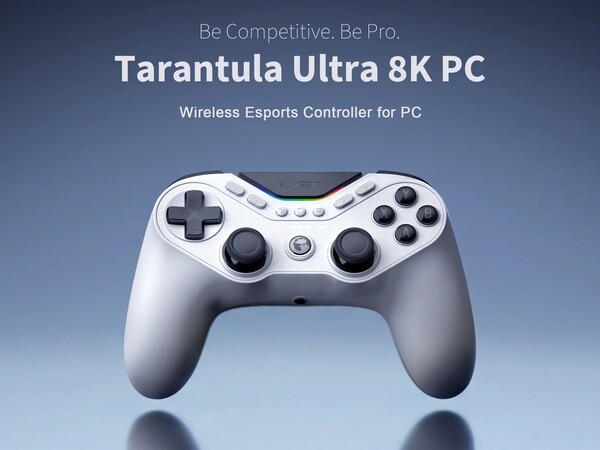 Il PC GameSir Tarantula Ultra 8K si collega tramite USB-C e wireless a 2,4 GHz.