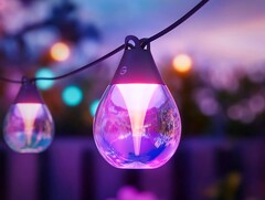 È arrivata una versione lunga 30 m (96 piedi) della stringa di luci per esterni con lampadine trasparenti di Govee. (Fonte: Govee)