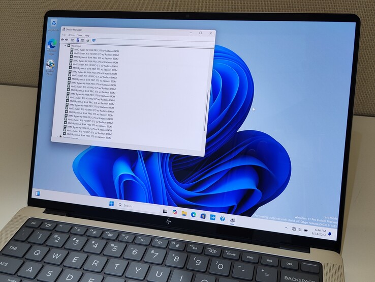 HP EliteBook X G1a con AMD Ryzen AI Pro 9 HX 375 (fonte: Benjamin Herzig)