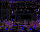 Layout da placa Intel Xe-HPG DG2. (Fonte da imagem: igor'sLAB)